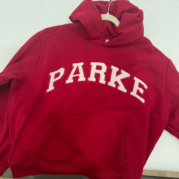 PARKE varsity hoodie sweatshirt - Picture 1 of 8